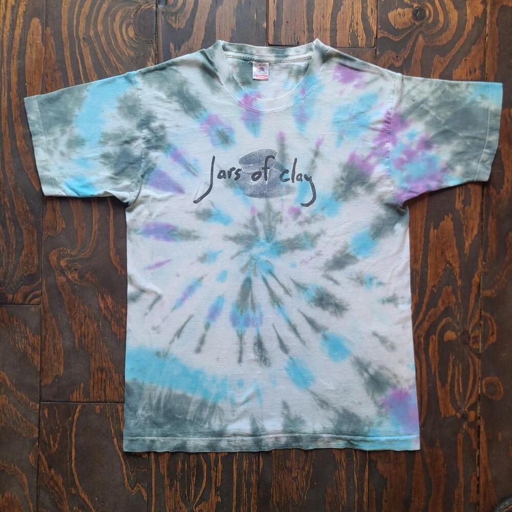 Vintage 90s Jars of Clay Tie Dye Band Shirt Grail